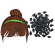 Logo representing this research and benefits: Black Sesame Oil for Hair