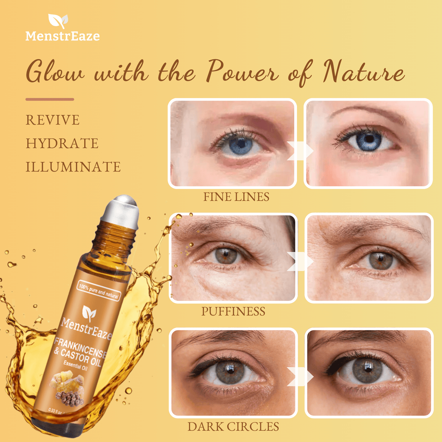 Frankincense Renewal Duo – Day & Night Botanical Roll-On Essential Oil Set for Radiant Skin, 2x10ml