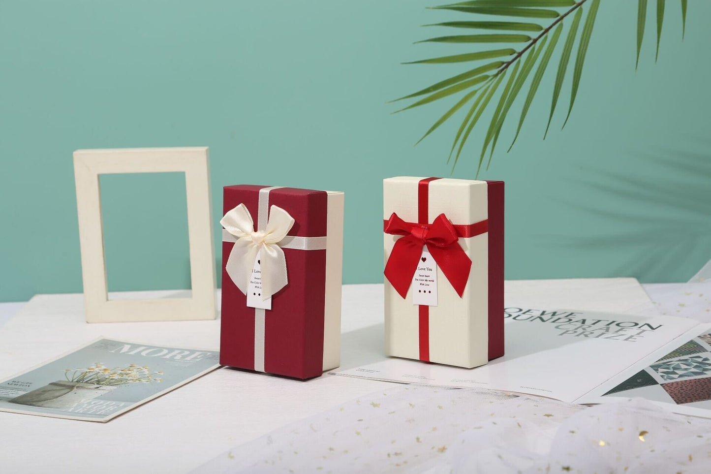 Gift Box Red White