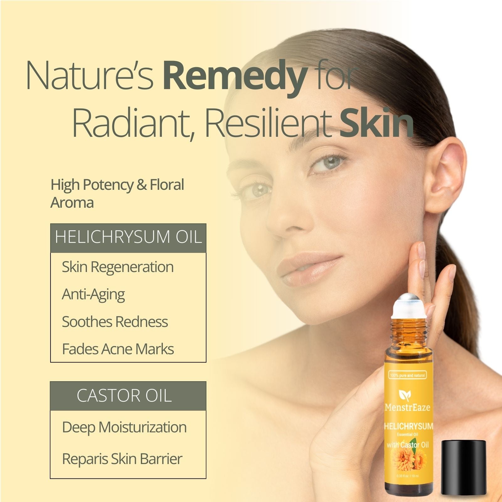 Helichrysum Castor Oil Rollon Highlights