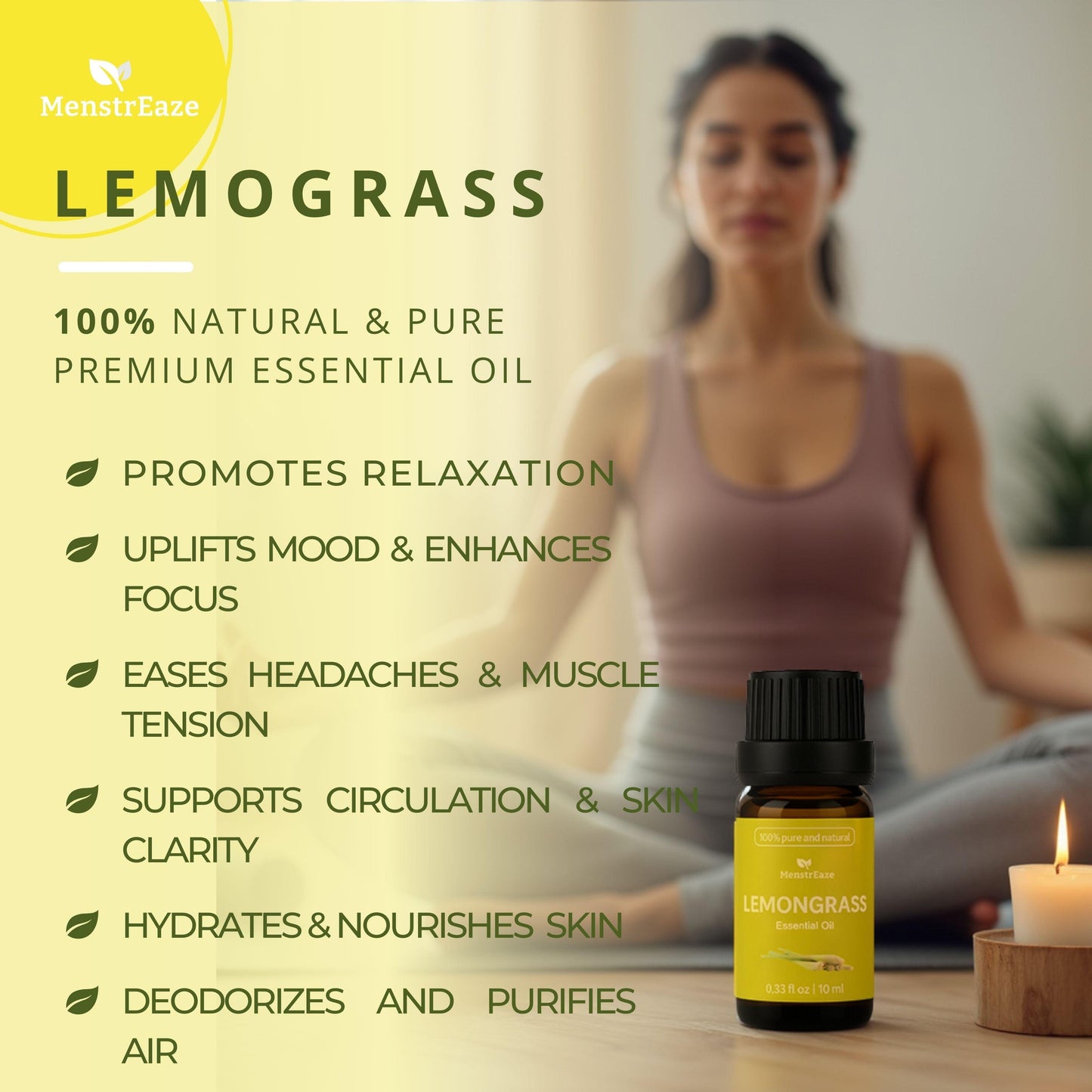 Lemongrass essential oil benefits