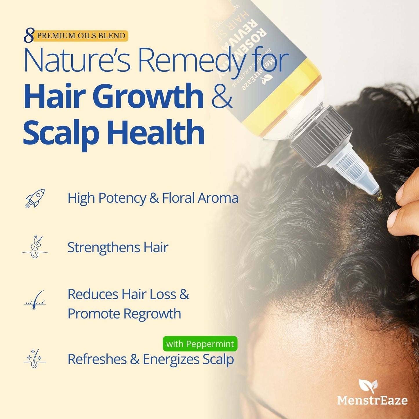 Rosemary Hair Serum with Peppermint Benefits