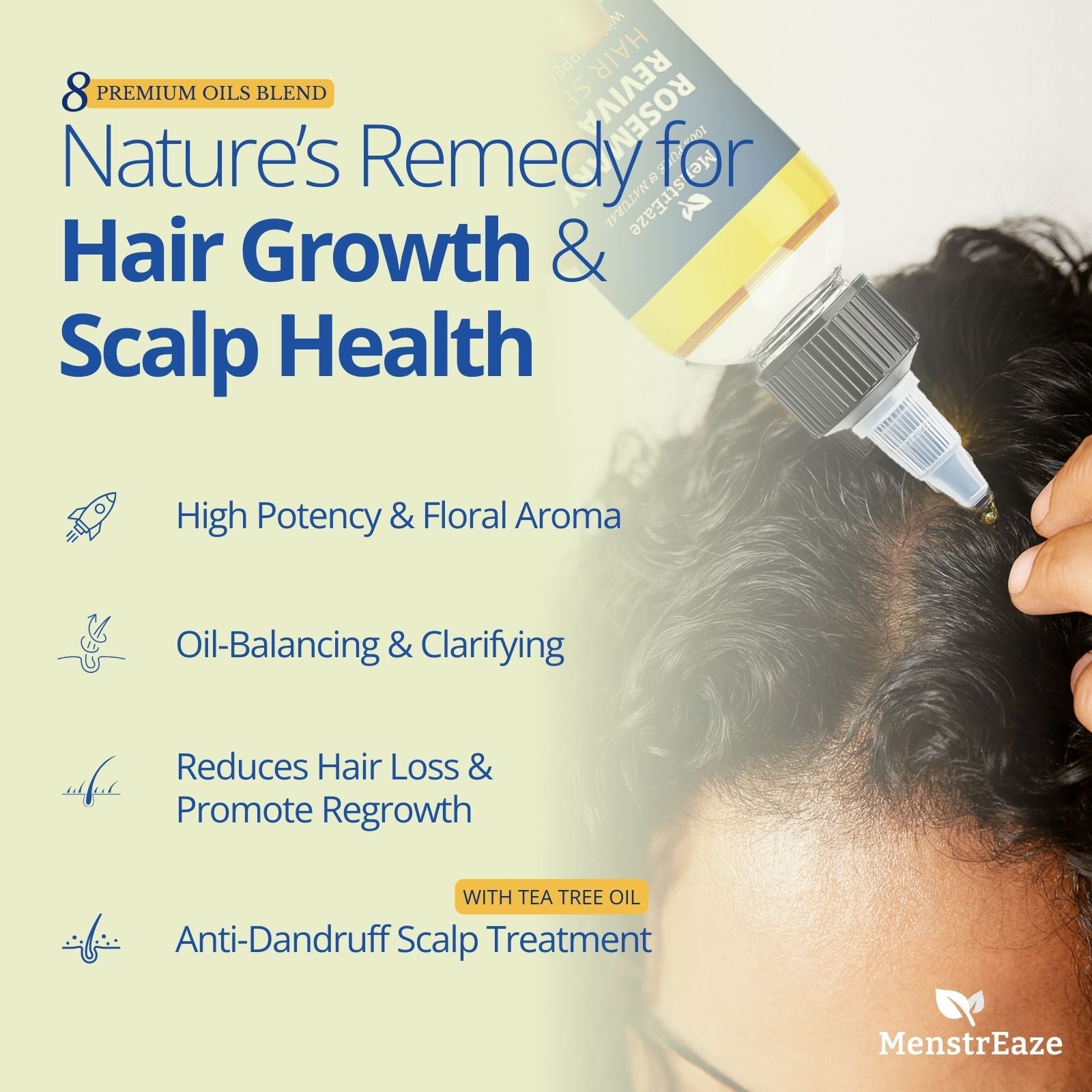 Rosemary hair serum with Tea Tree Benefits