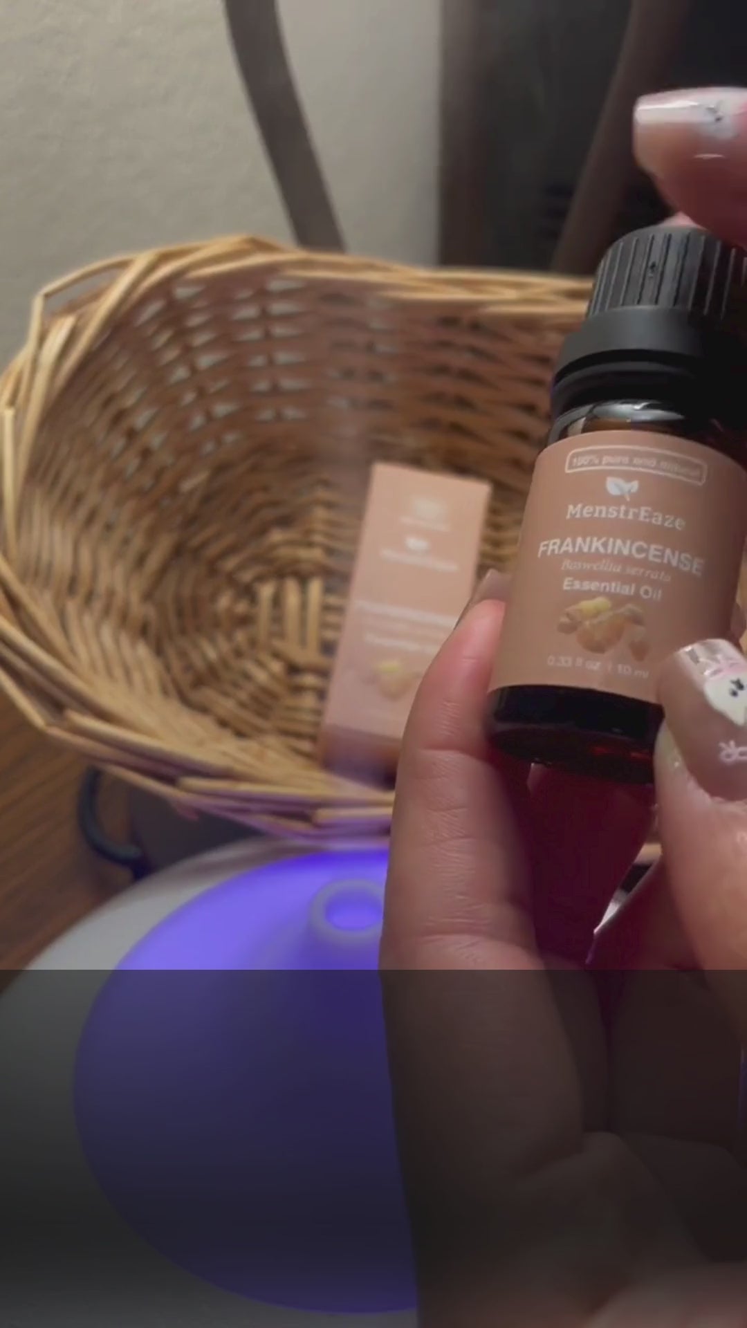 Frankincense & Grapeseed Essential Oil Dropper Bottle for Skin, Candle Making and Body Massages, 10ml