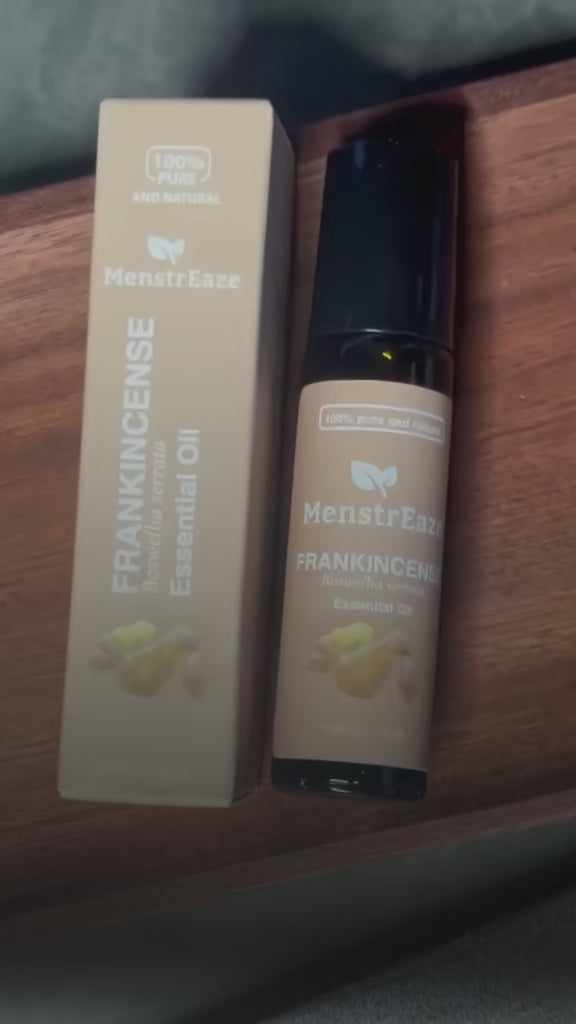 Frankincense & Grapeseed Essential Oil Roll On for Fine lines and Daytime Skincare, 10 ml