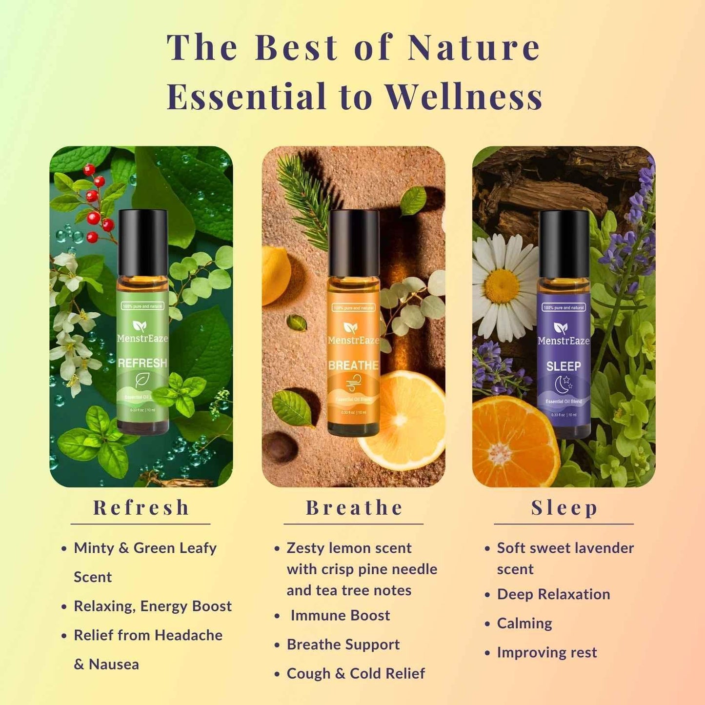 wellness roll on essential oil set