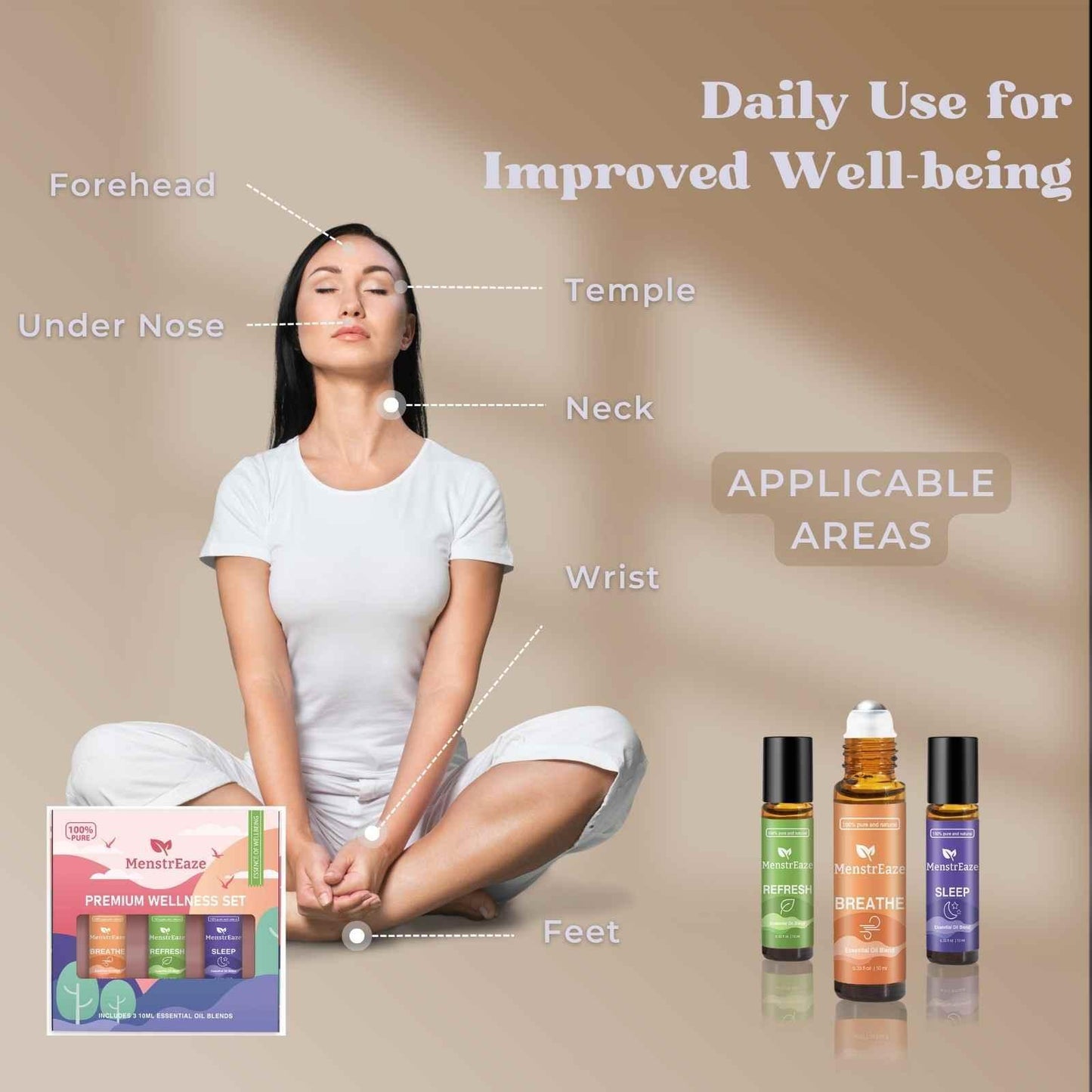 wellness roll on essential oil set