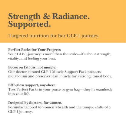 GLP-1 Muscle Support Pack Benefits