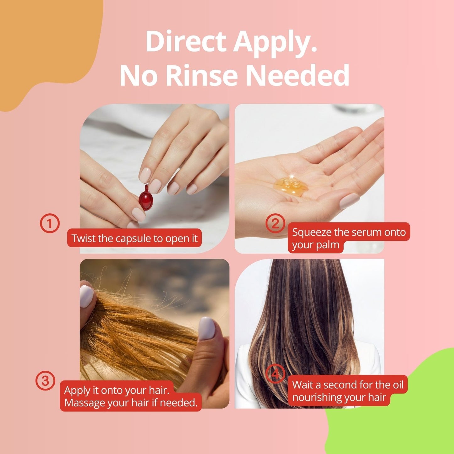 Hair Vitamin Serum Capsules Usage