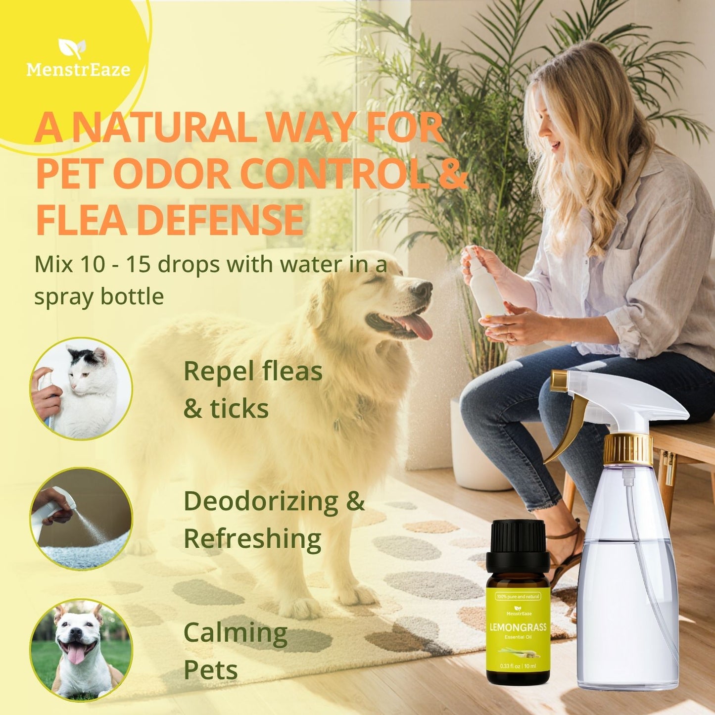 Lemongrass Oil Pet Fleas Defense