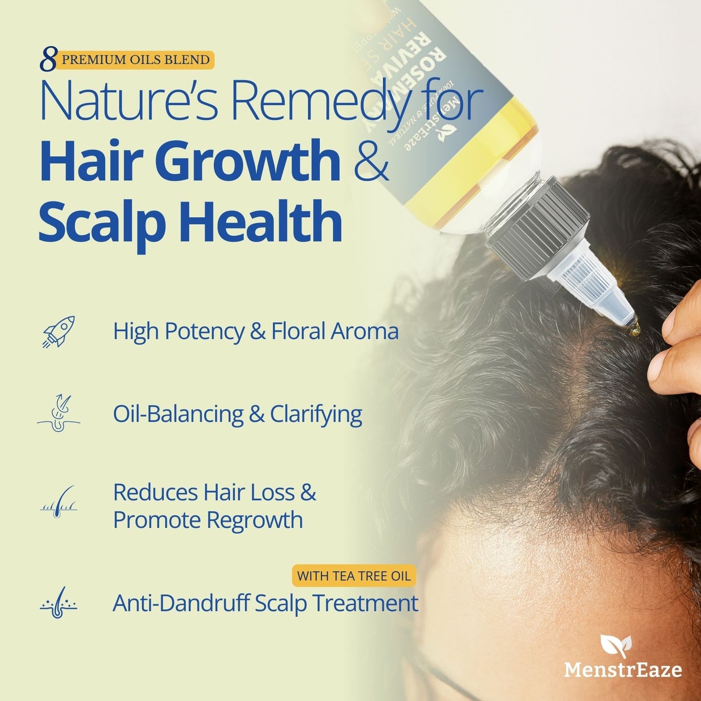 Rosemary hair serum with Tea Tree Benefits