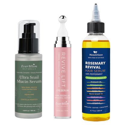 Glow Custom Beauty Set – Build Your Own Gift Box with Face Care, Eye Serum & Hair Oil