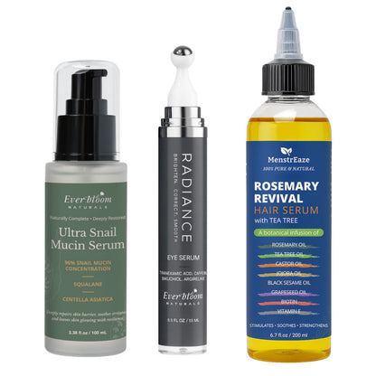 Glow Custom Beauty Set – Build Your Own Gift Box with Face Care, Eye Serum & Hair Oil