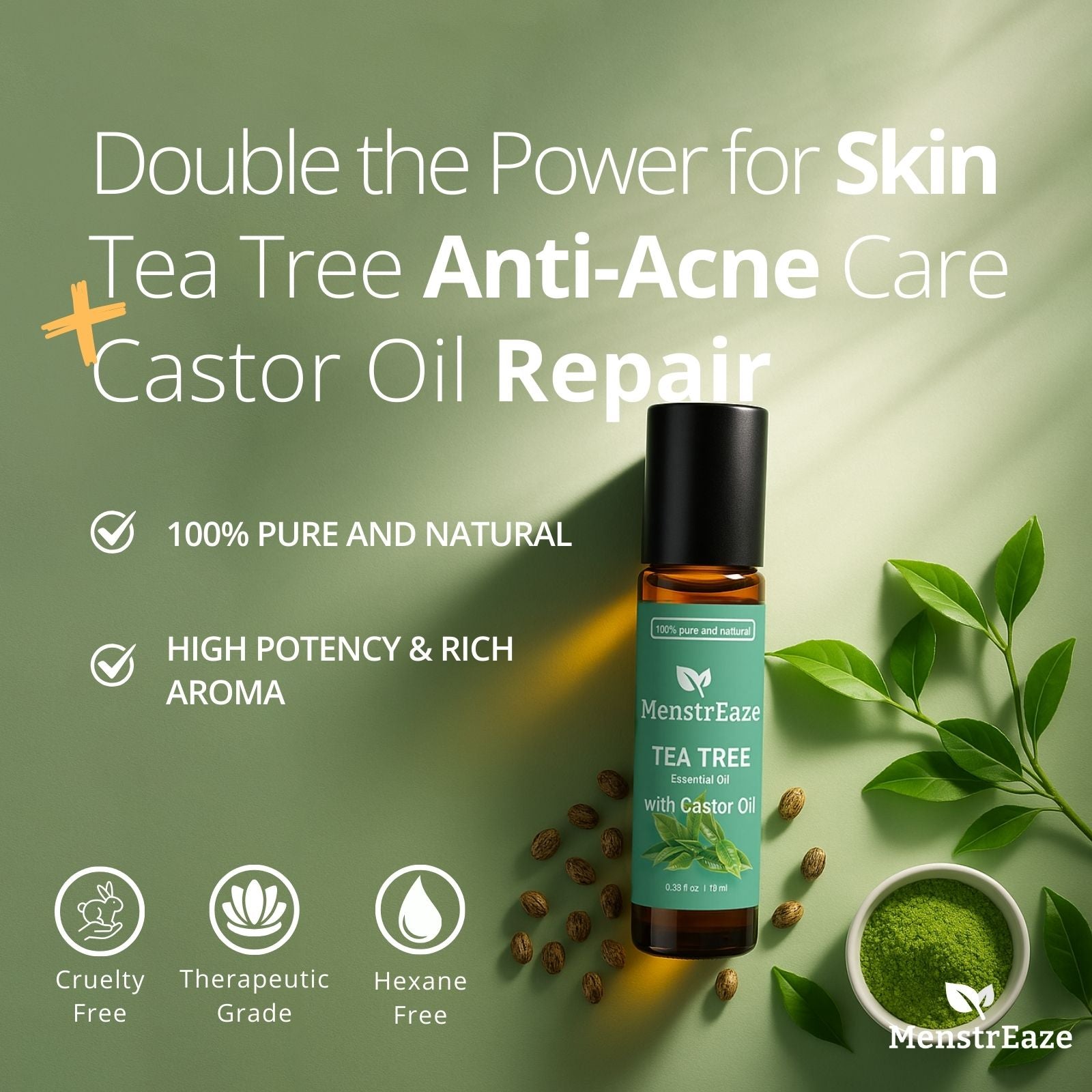 Tea Tree with Castor Oil Rollon Highlights