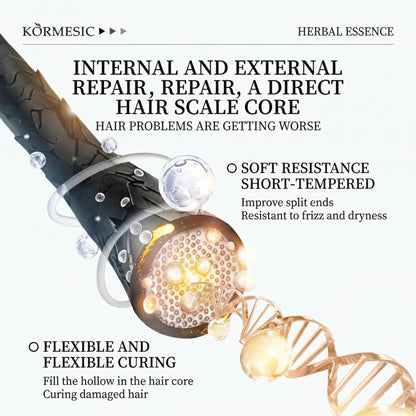 Herbal Hair Repair Oil for Scalp Nourishment, Frizz Control & Shine, 5.4fl oz