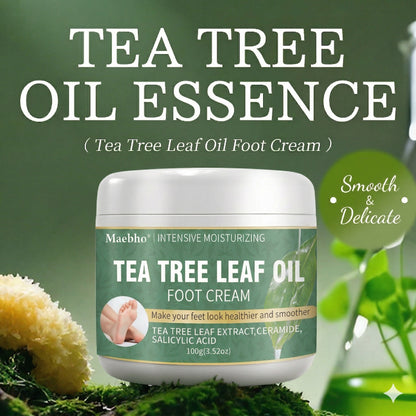 Tea Tree Intensive Repair Foot Cream for Cracked Heels, Dry Skin & Smooth Feet